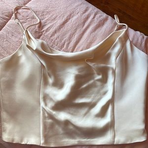 Zara satin corset top